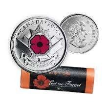 Canada - 2004 Coloured Poppy 25-cent - Unc, Verzenden, Noord-Amerika, Losse munt