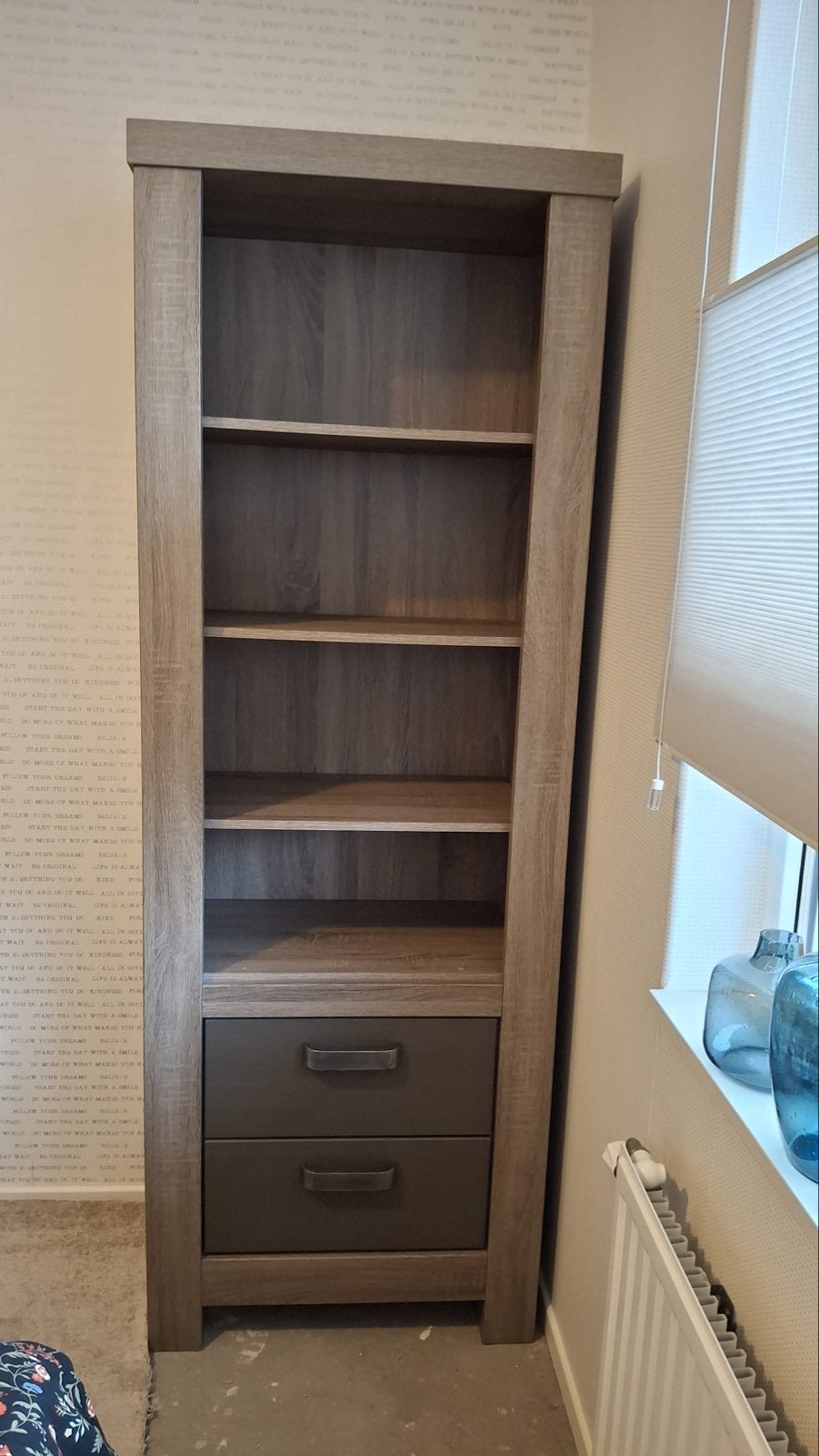 Boekenkast met lades - 72x42x202 cm - Ophalen Sliedrecht, Ophalen, 200 cm of meer, 50 tot 100 cm, Zo goed als nieuw