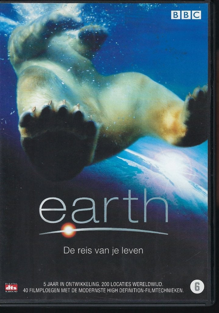 DOCU_AARDE_2007_BBC's_EARTH 1=EARTH (De reis van je leven), Cd's en Dvd's, Vanaf 6 jaar, Ophalen of Verzenden, Zo goed als nieuw