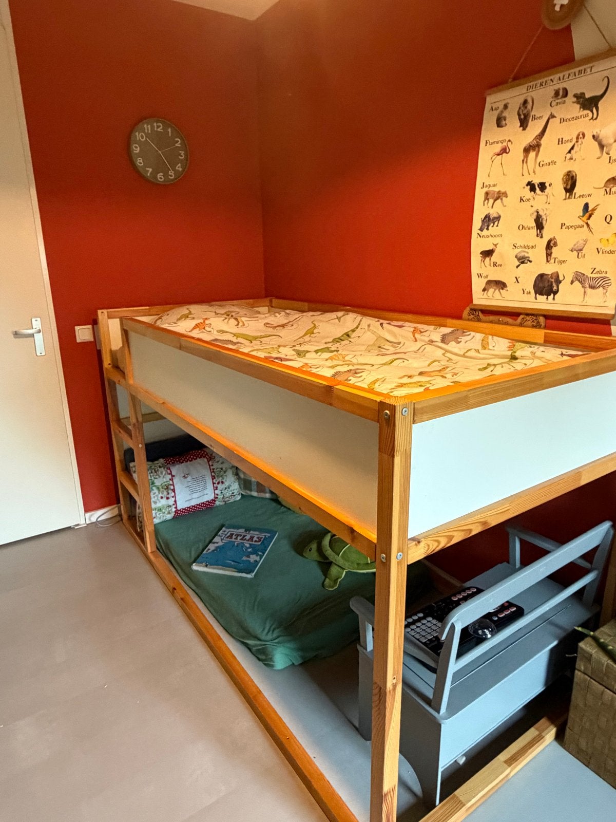Ikea Kura omkeerbaar bed - Hoogslaper/Laagslaper, Gebruikt, Eenpersoons, 160 tot 180 cm, Ophalen of Verzenden