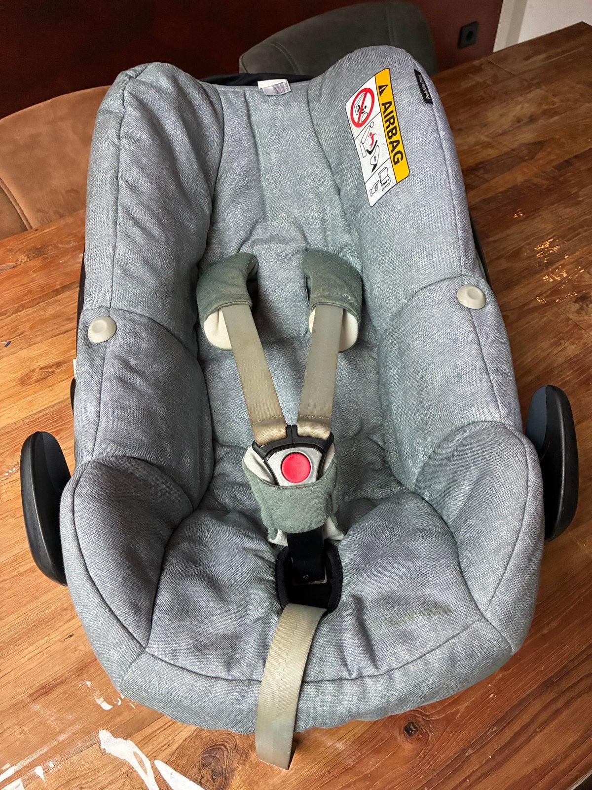 Maxi-Cosi Pebble Plus i-Size Autostoel - Nomad Green, Ophalen, Autogordel of Isofix, Gebruikt, Zijbescherming