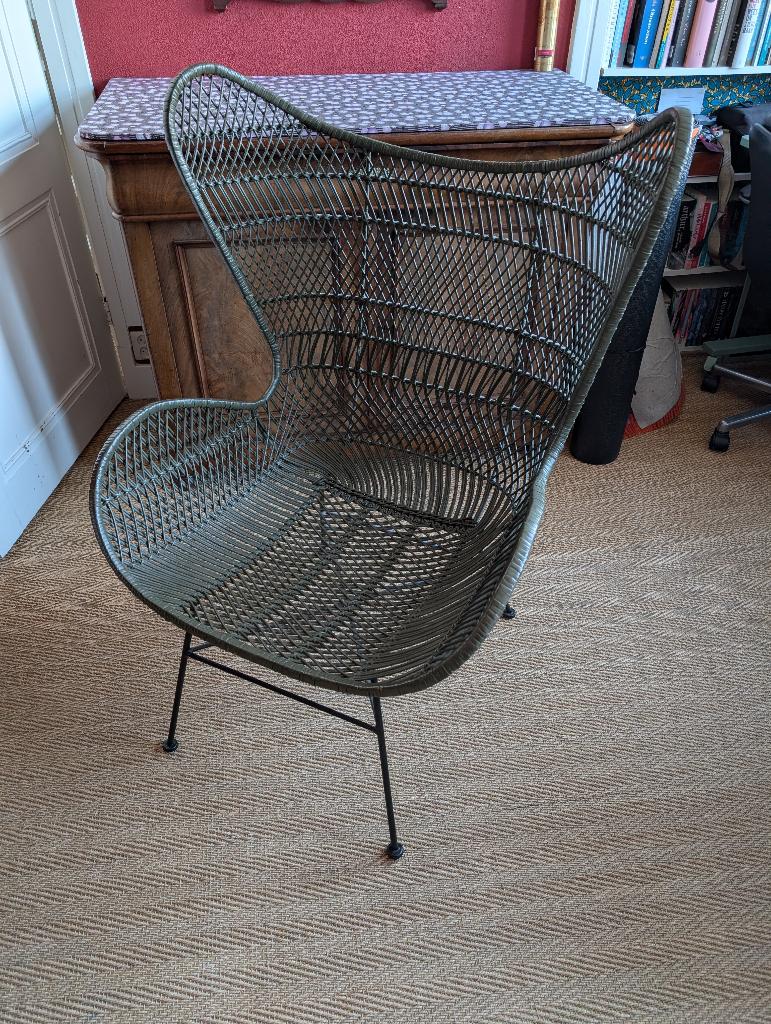 Hippe stoel, Huis en Inrichting, Stoelen, Ophalen, Gebruikt, Overige kleuren, Metaal