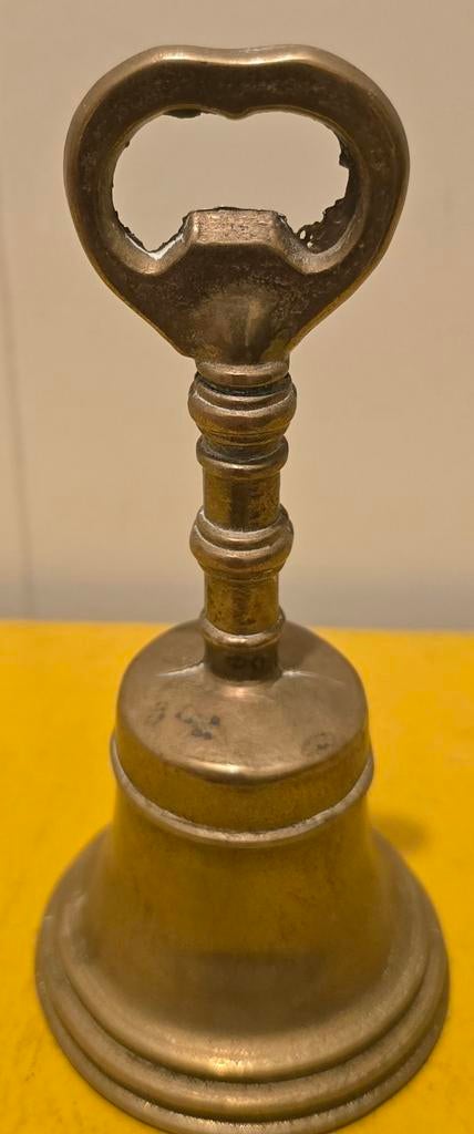 Koperen tafelbel/flesopener, Ophalen of Verzenden