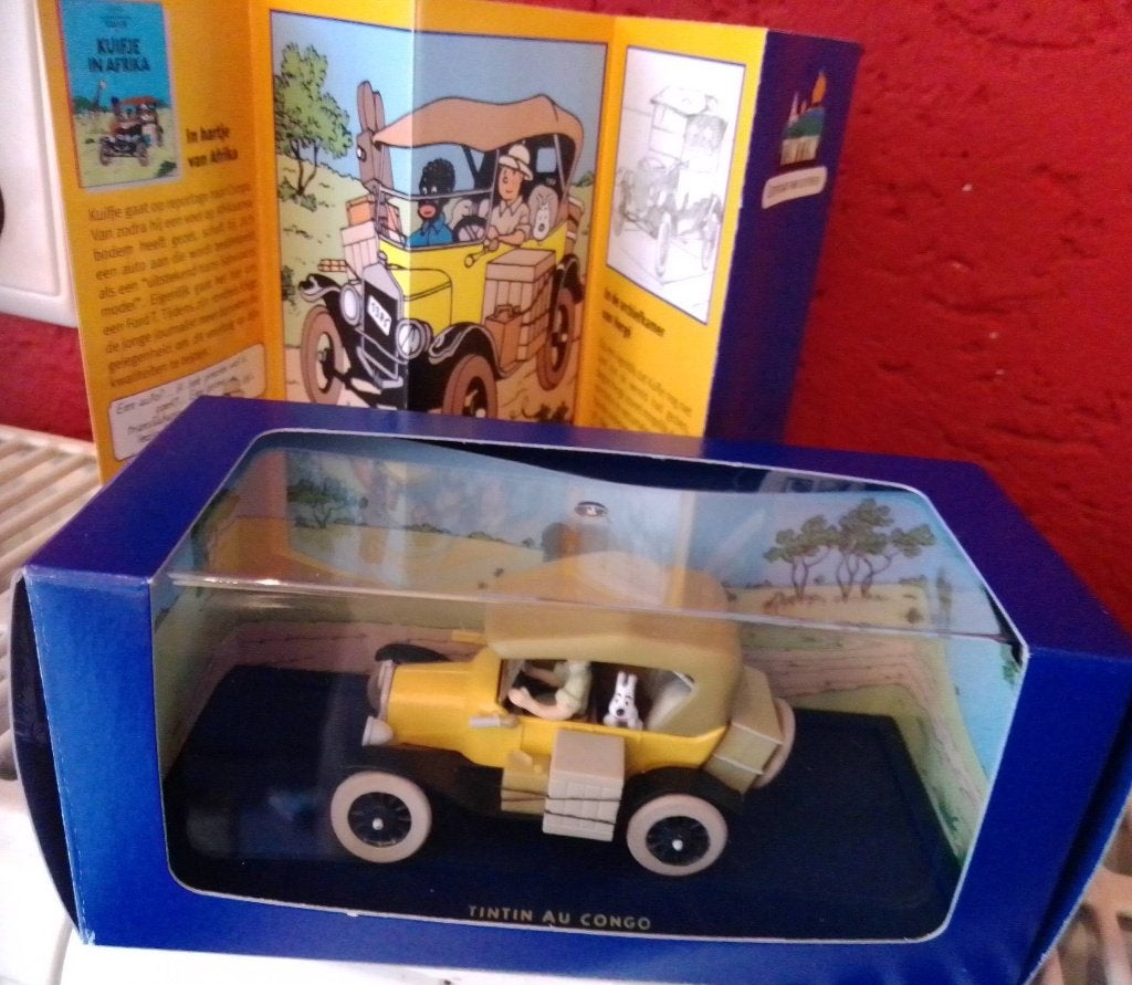 Kuifje auto in box CONGO FORD MODEL T * nieuw in doos, Ophalen of Verzenden, Kuifje, Nieuw, Beeldje of Figuurtje