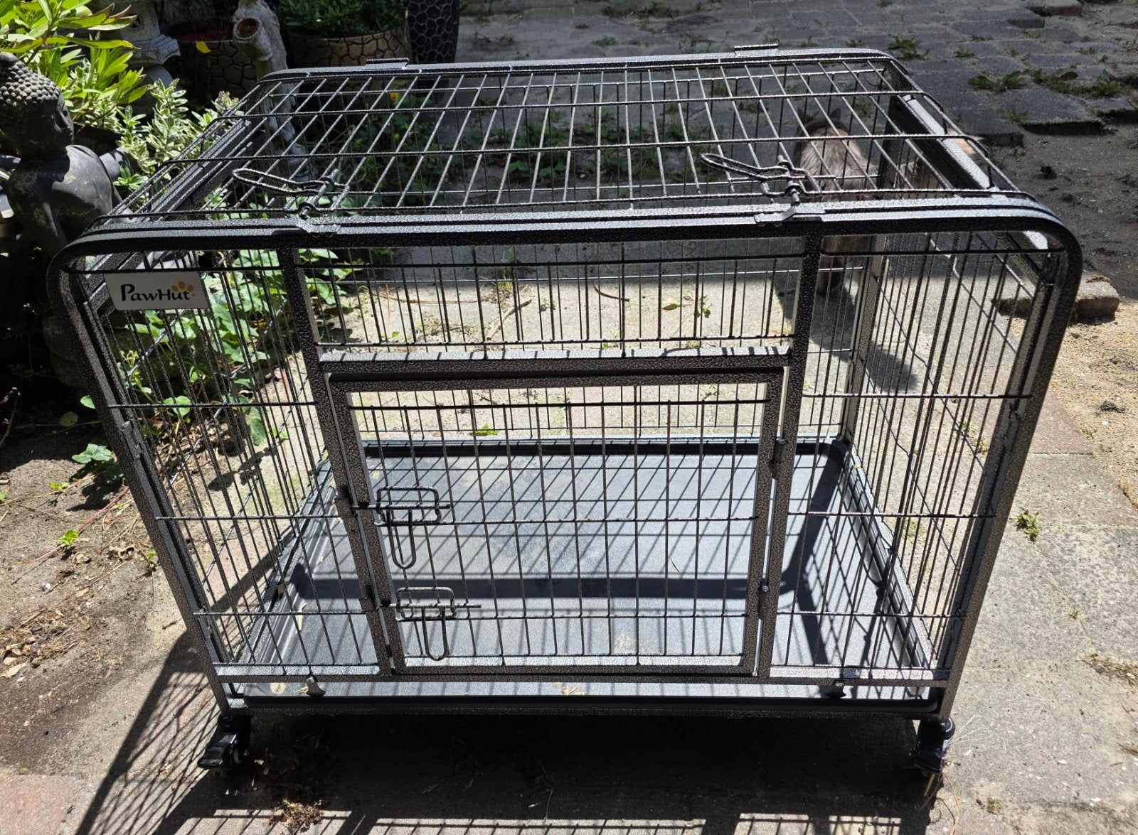 Pawhut hondenbech 96x60 als nieuw 2 weken gebruikt, Ophalen of Verzenden, Zo goed als nieuw, Vogelkooi