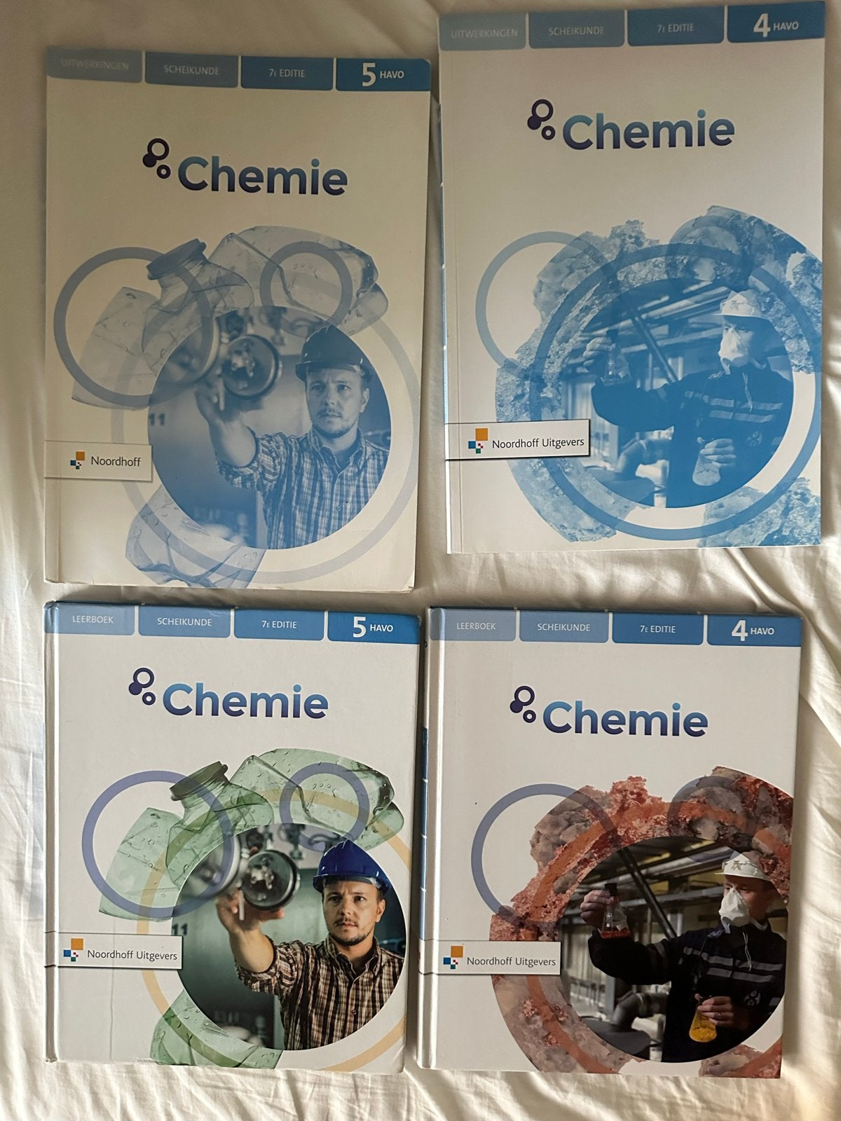 Chemie 4 & 5 HAVO Noordhoff Uitgevers (Leerboek & Uitwerking, Verzenden, Gelezen, HAVO, Scheikunde