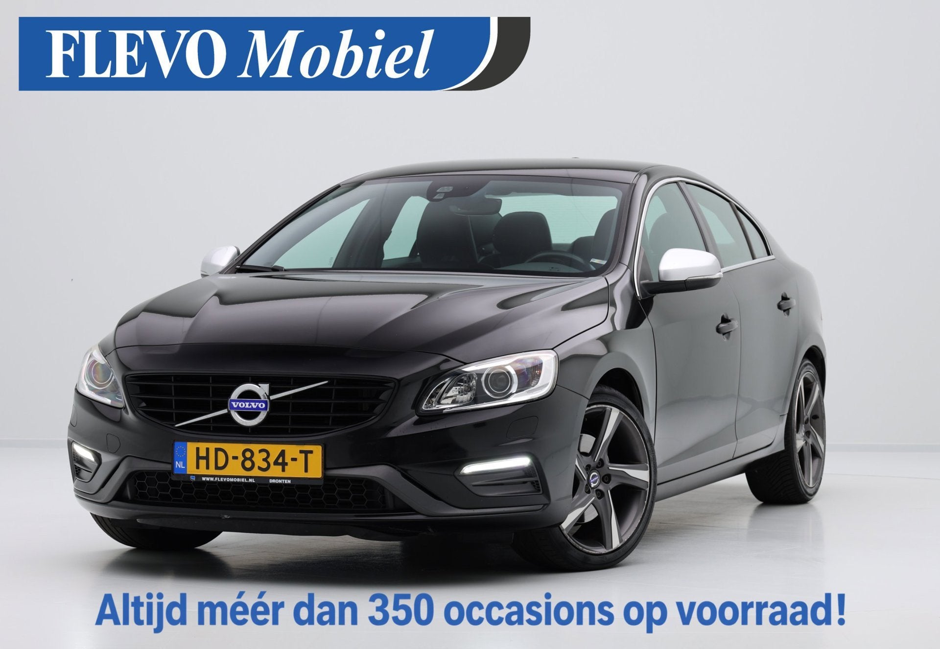 Volvo S60 2.0 D2 R-Design Business Navi|Leder-Alcantara|LMV, Auto's, Voorwielaandrijving, Dealer onderhouden, Gebruikt, 4 cilinders