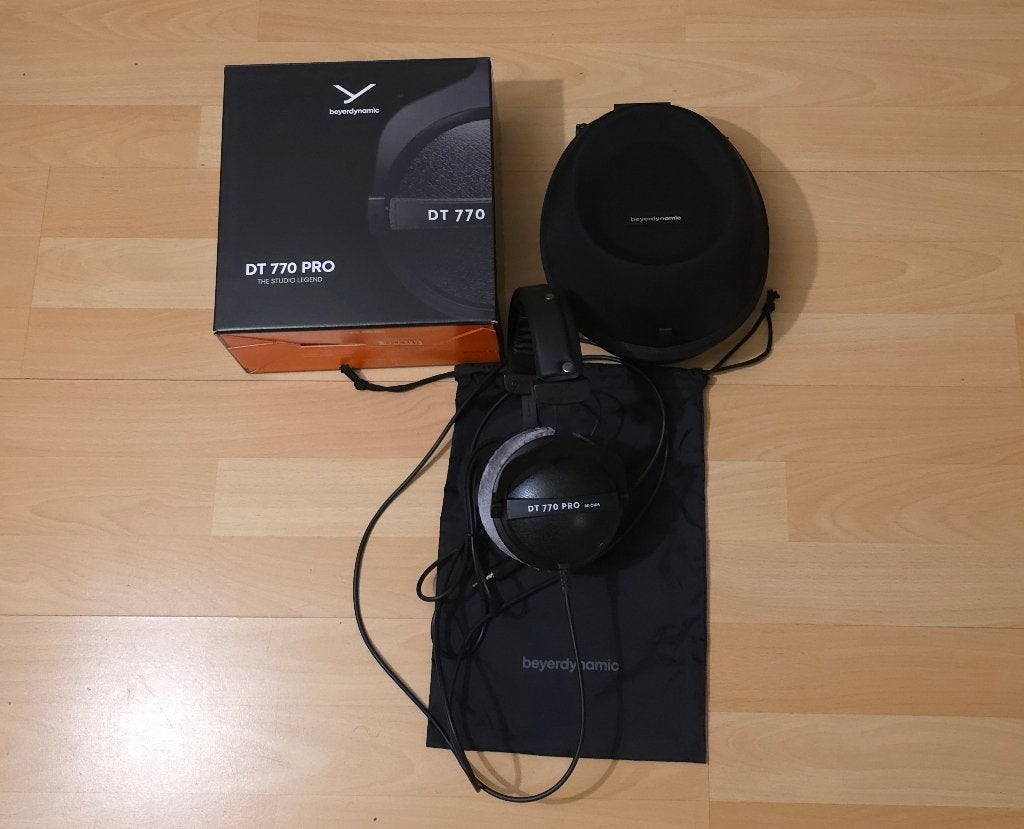 BEYER DYNAMICS DT 770 PRO 80 OHM MET BEYER DYN. CASE € 80, Beyerdynamic, Verzenden, Zo goed als nieuw, Zwart