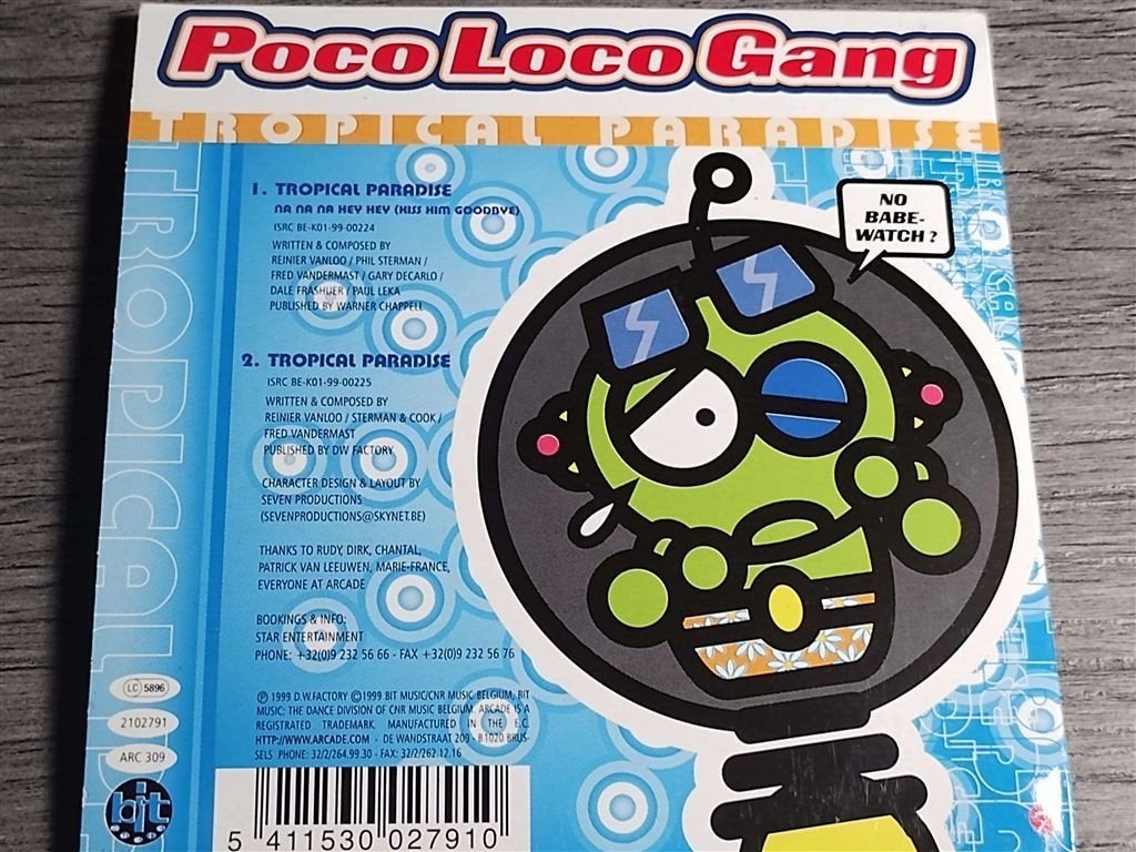 Poco Loco Gang - Tropical Paradise [CD Single], Cd's en Dvd's, Ophalen of Verzenden, Zo goed als nieuw, Pop