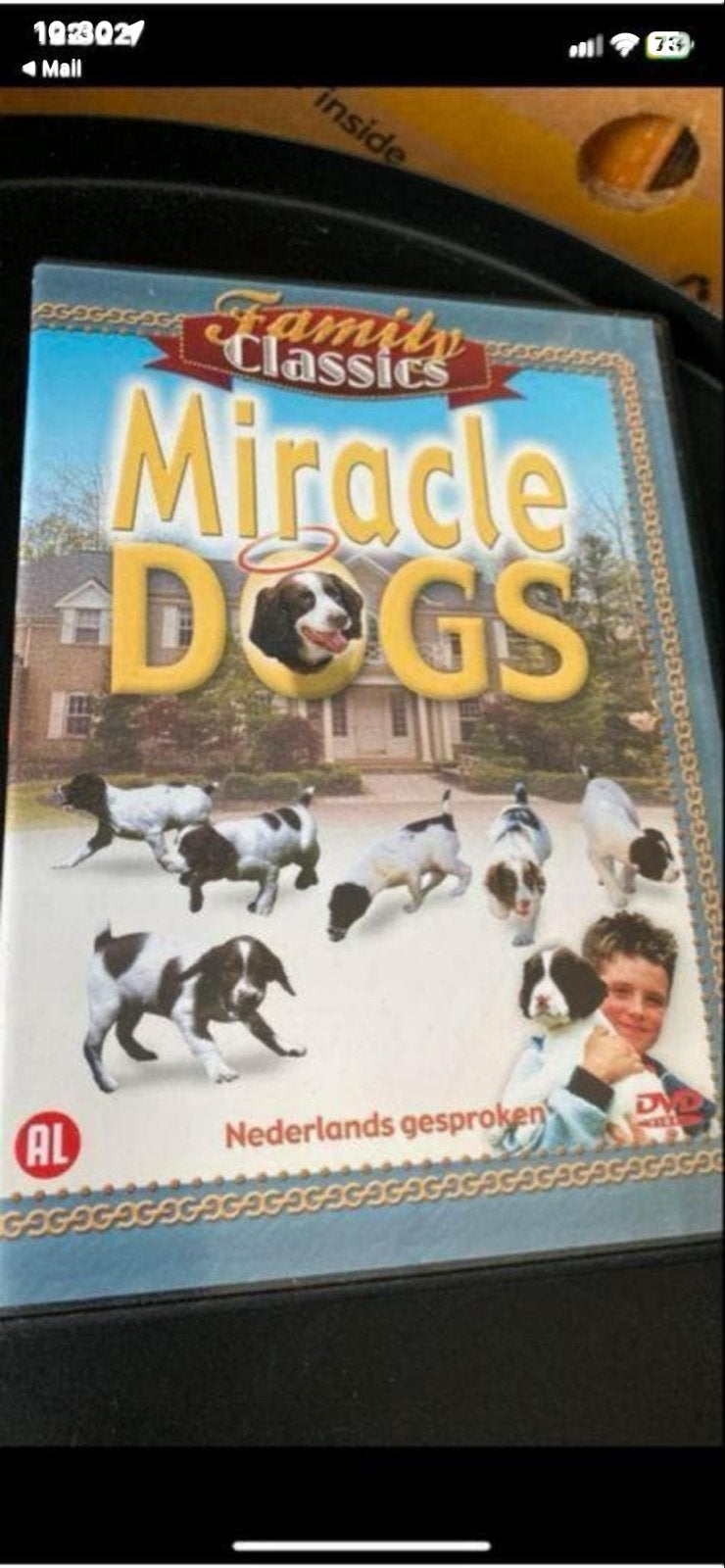 Miracle Dogs DVD - Family Classics - Nederlands gesproken, Gebruikt, Alle leeftijden, Overige genres, Ophalen of Verzenden