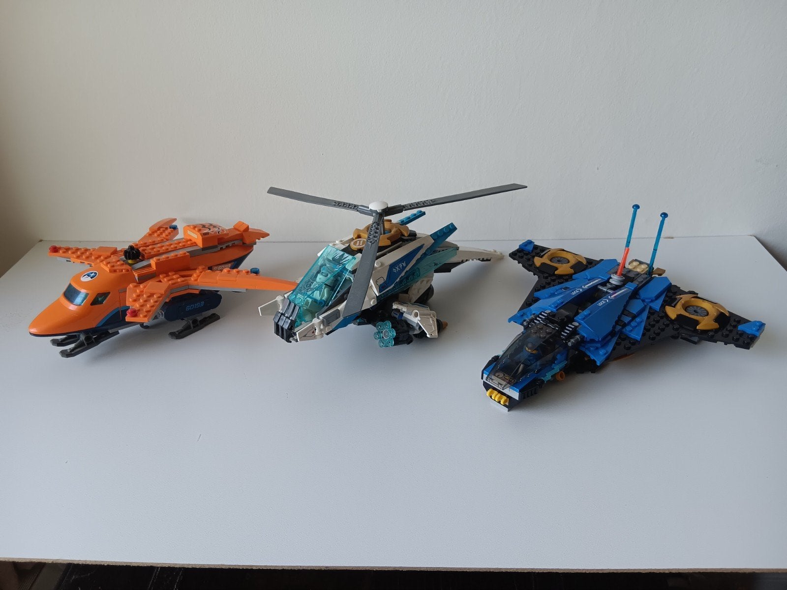 3 leuke LEGO sets: Ninjago Shuricopter, Jay's Storm & City A, Kinderen en Baby's, Speelgoed | Duplo en Lego, Gebruikt, Lego, Complete set