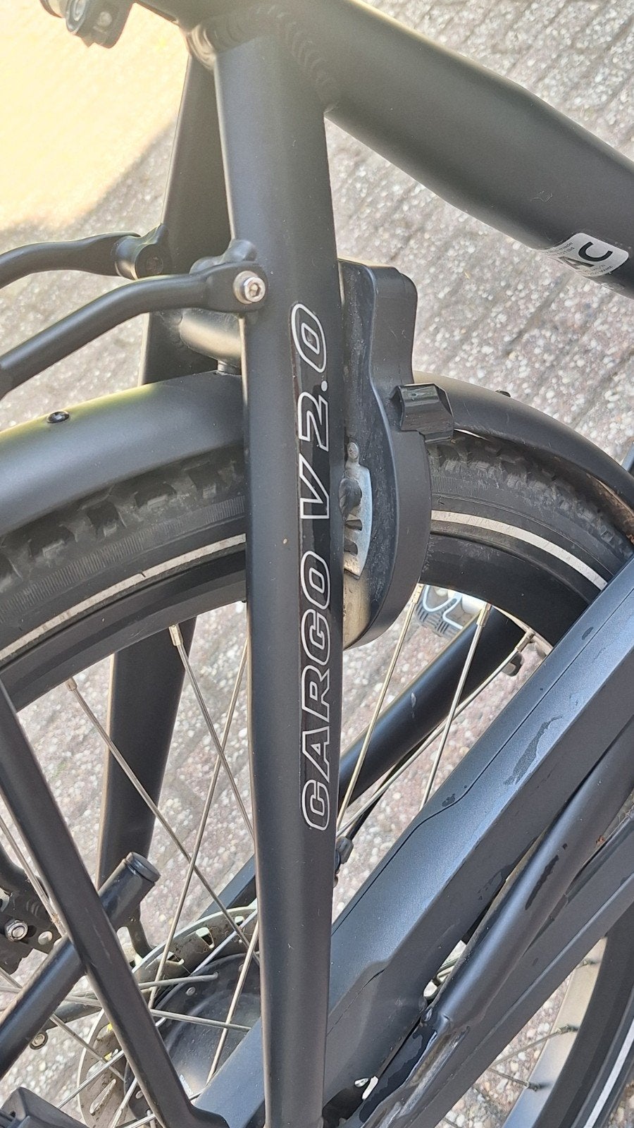 Qivelo Cargo V2.0 Elektrische Bakfiets, 4 kinderen of meer, Huif, Zo goed als nieuw, Schijfrem