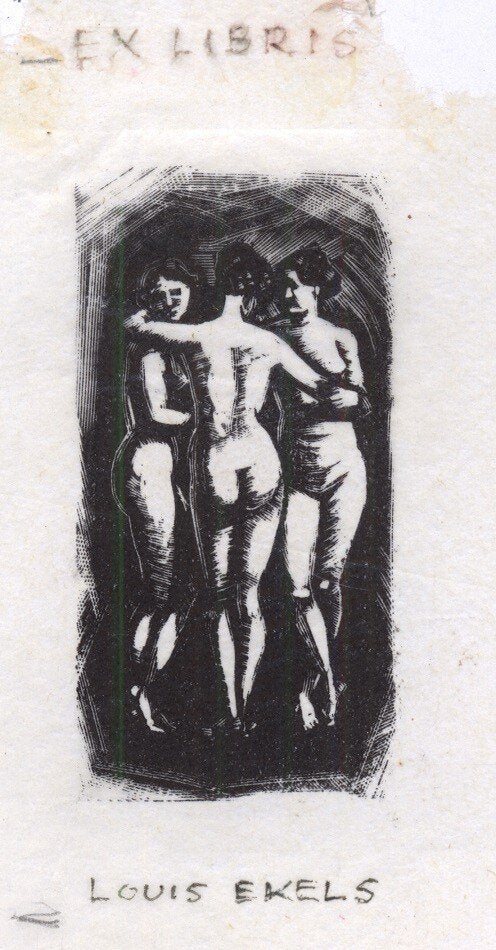 1622 Ex Libris Nederland : Harry Corvers, 1953, Verzenden, Ex libris