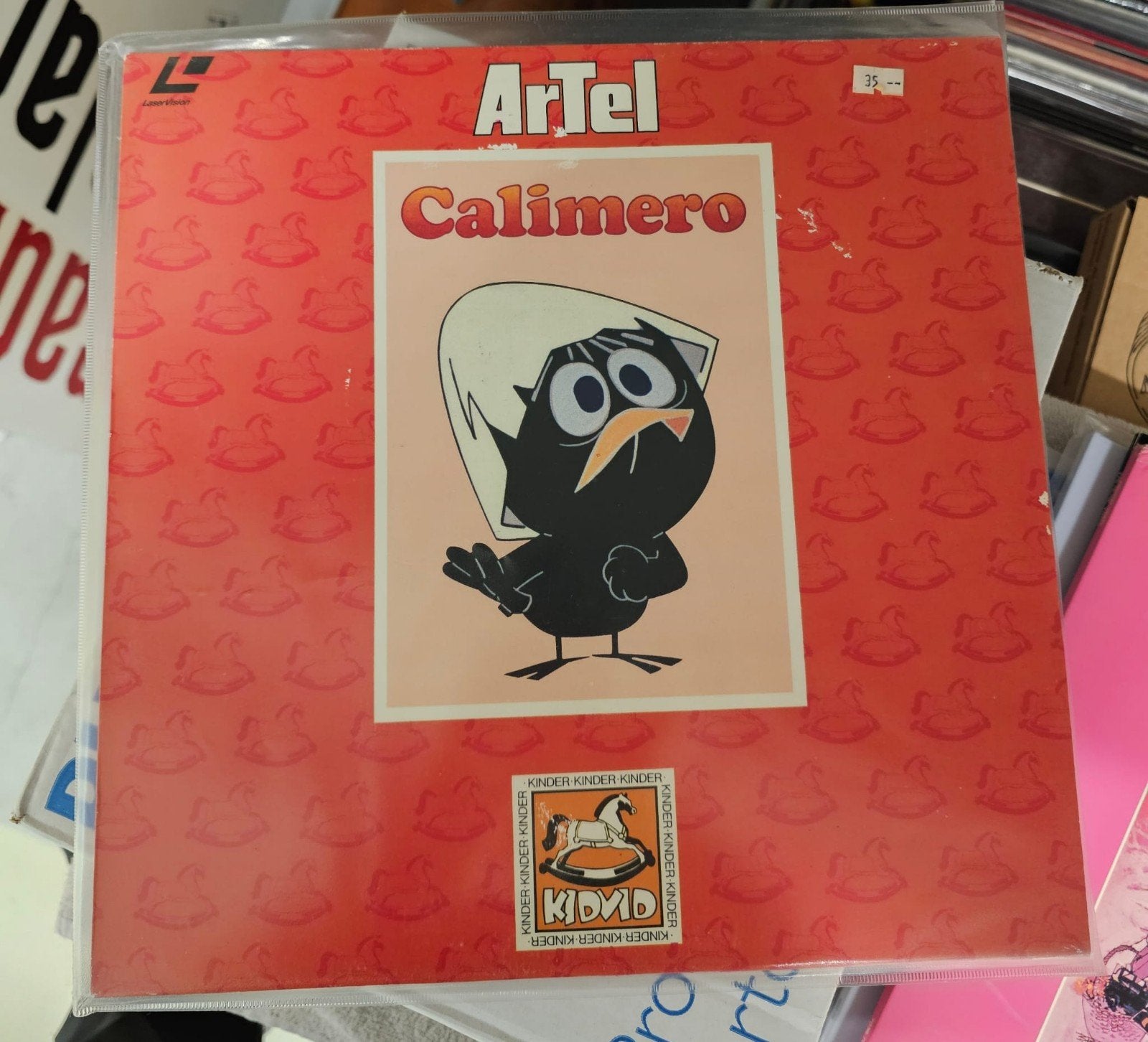 Calimero - ArTel Kinderliedjes Laservision, Ophalen of Verzenden, Gebruikt