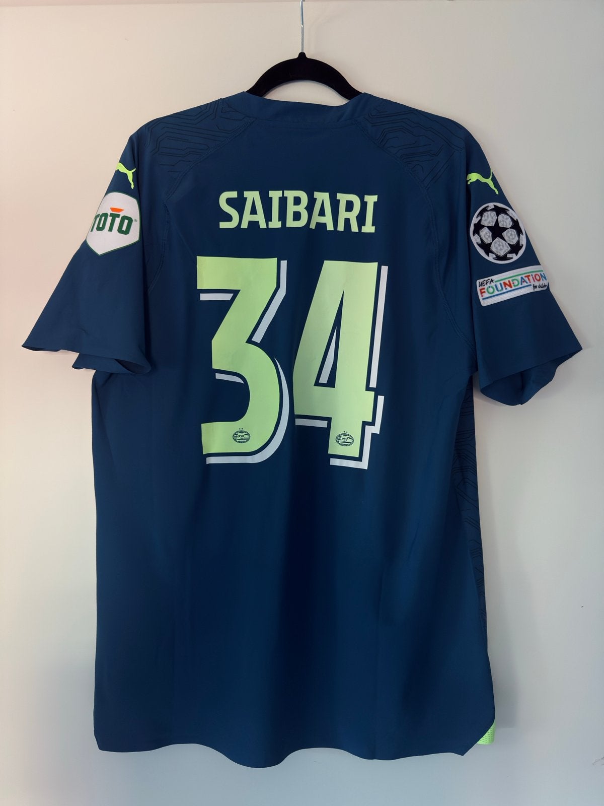 Matchprepared PSV shirt Ismael Saibari, Sport en Fitness, Maat XL, Ophalen of Verzenden, Zo goed als nieuw, Shirt