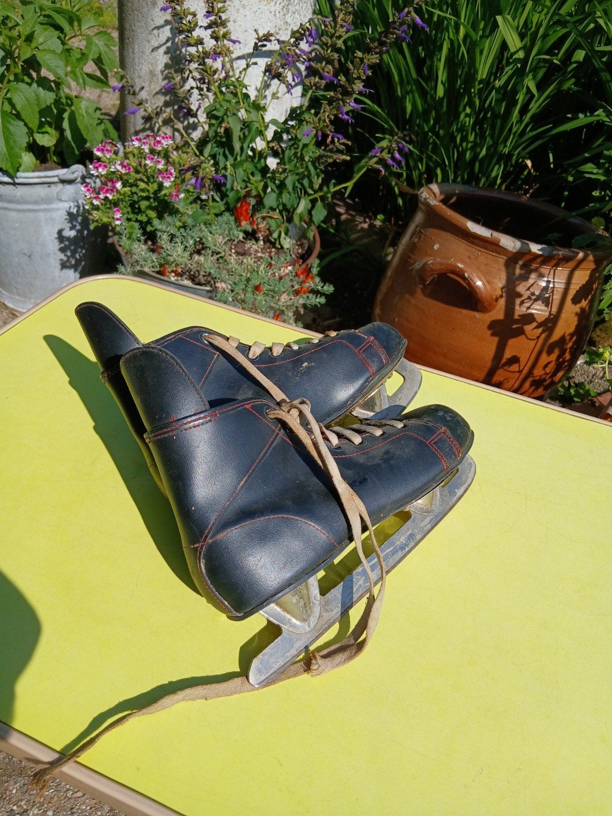 Vintage kinder ijshockey schaatsen, Antiek en Kunst, Curiosa en Brocante, Ophalen of Verzenden