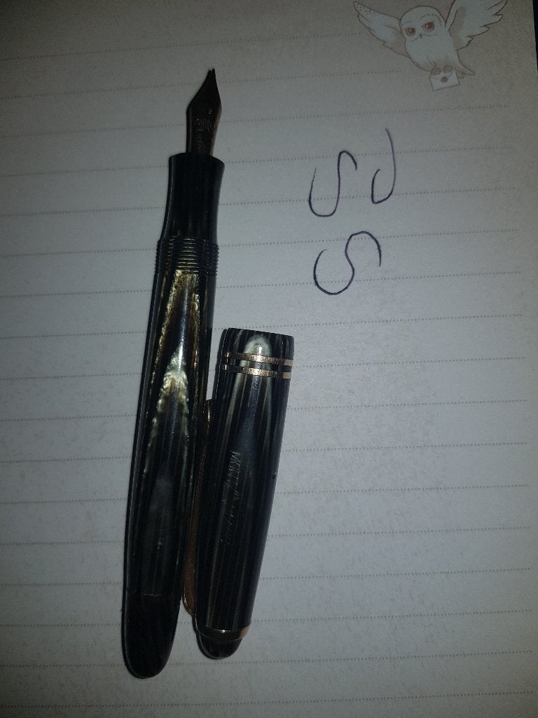 Montblanc 242 tiger eye mont blanc vulpen, Ophalen of Verzenden, Gebruikt, Vulpen, Mont Blanc