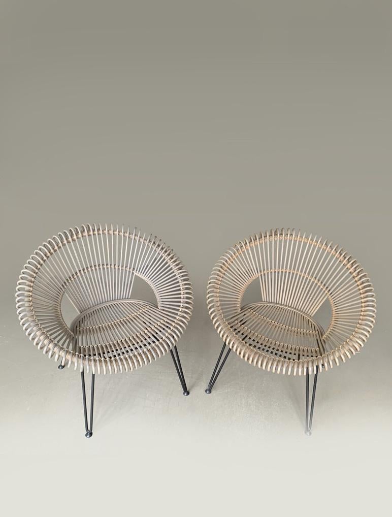 2x Vincent Sheppard Roy Lazy Chair, Ophalen, Vintage, retro, Twee, Bruin