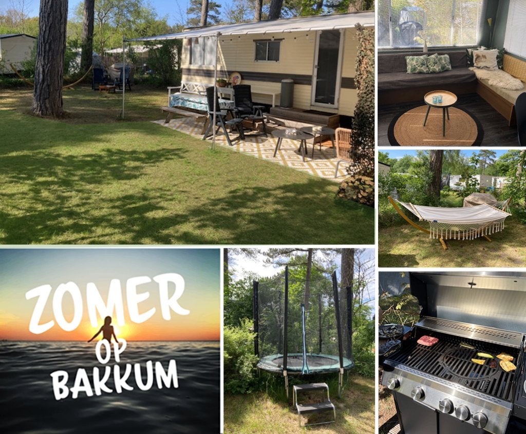 TE HUUR CARAVAN MET LUIFEL OP CAMPING BAKKUM, Ophalen of Verzenden, Gebruikt