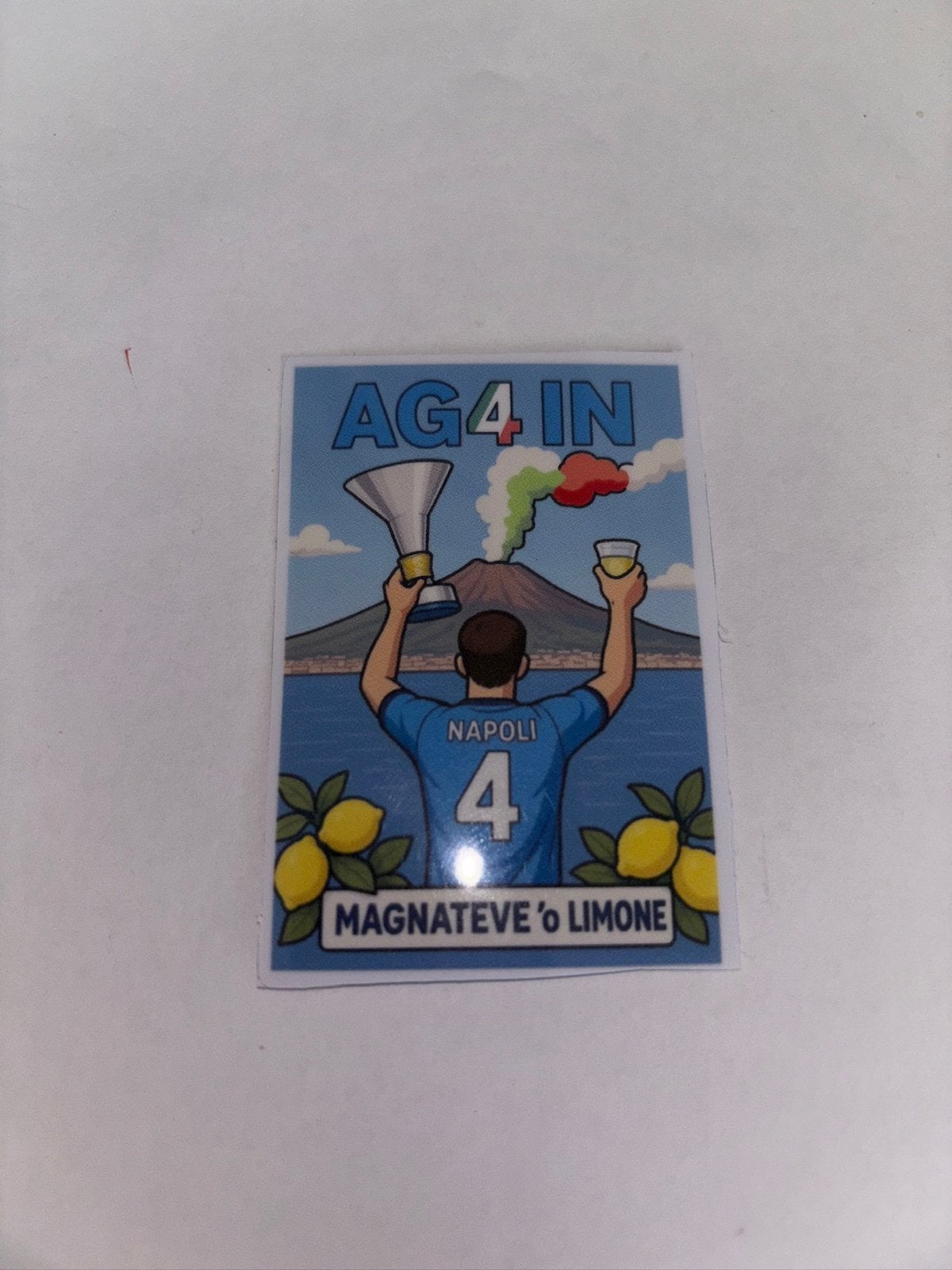 Napoli kampioens sticker, Ophalen of Verzenden, Nieuw, Buitenlandse clubs, Poster, Plaatje of Sticker