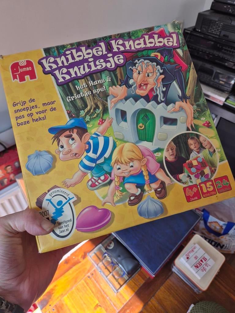 Knibbel Knabbel Huisje - Het Hans & Grietje Spel, Drie of vier spelers, Ophalen of Verzenden, Gebruikt, Jumbo