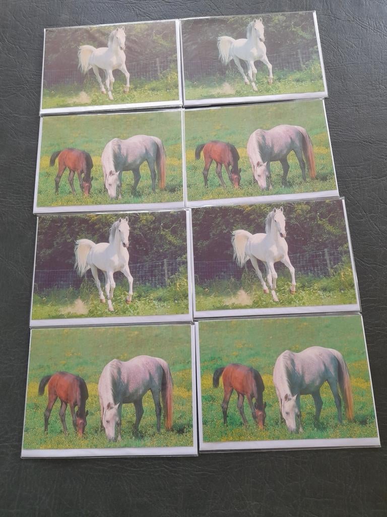 Partij wenskaarten : paarden, Diversen, Wenskaarten, Ophalen of Verzenden, Nieuw
