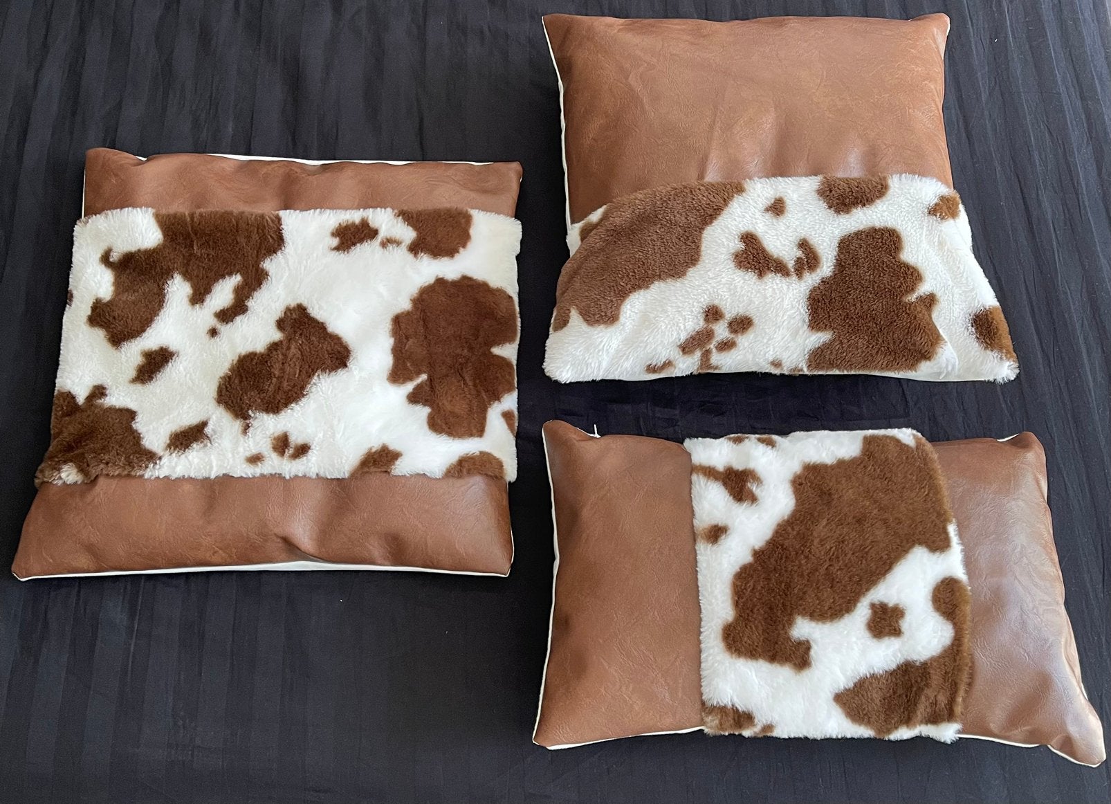 Kussens set, Ophalen, Zo goed als nieuw, Bruin, Vierkant
