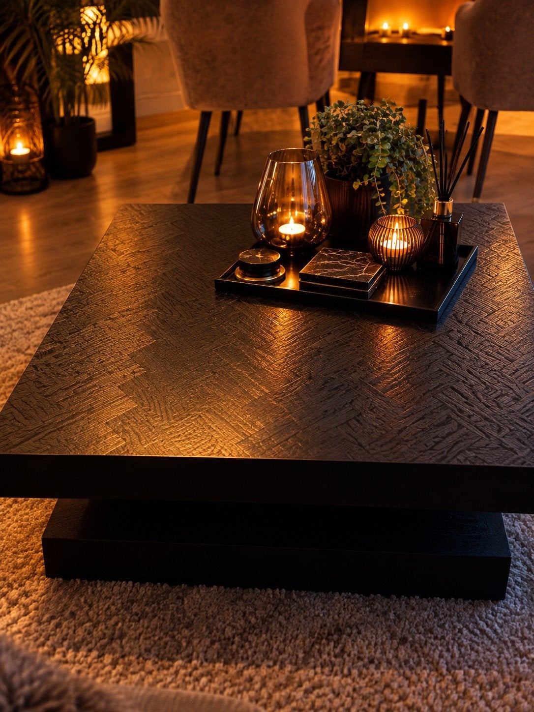 Mooie sfeervolle salontafel, Huis en Inrichting, 100 tot 150 cm, Zo goed als nieuw, Rechthoekig, 50 tot 100 cm