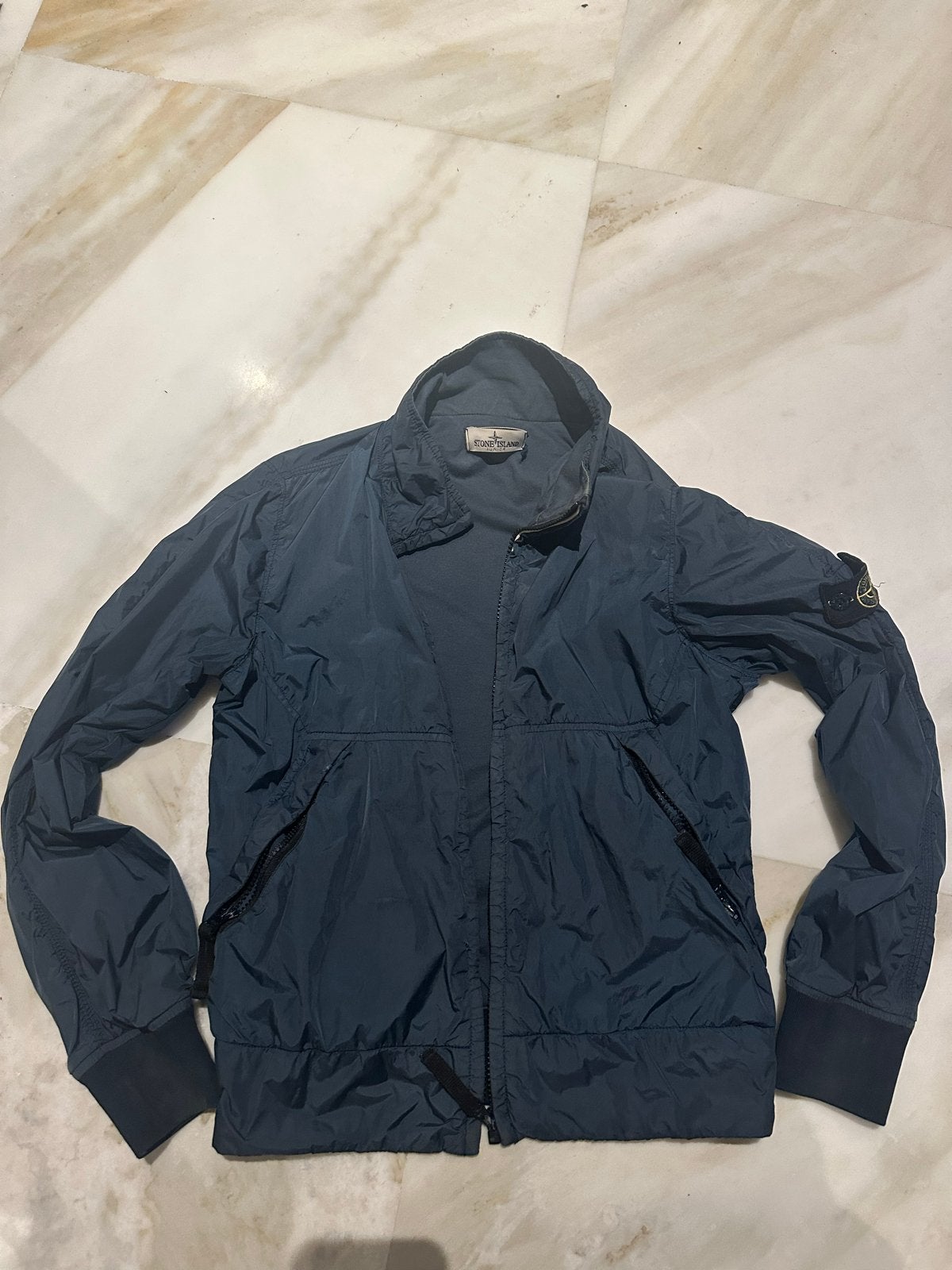 Stone Island Junior zomerjas - Maat 12 (52), Verzenden, Zo goed als nieuw, Maat 52/54 (L), Blauw