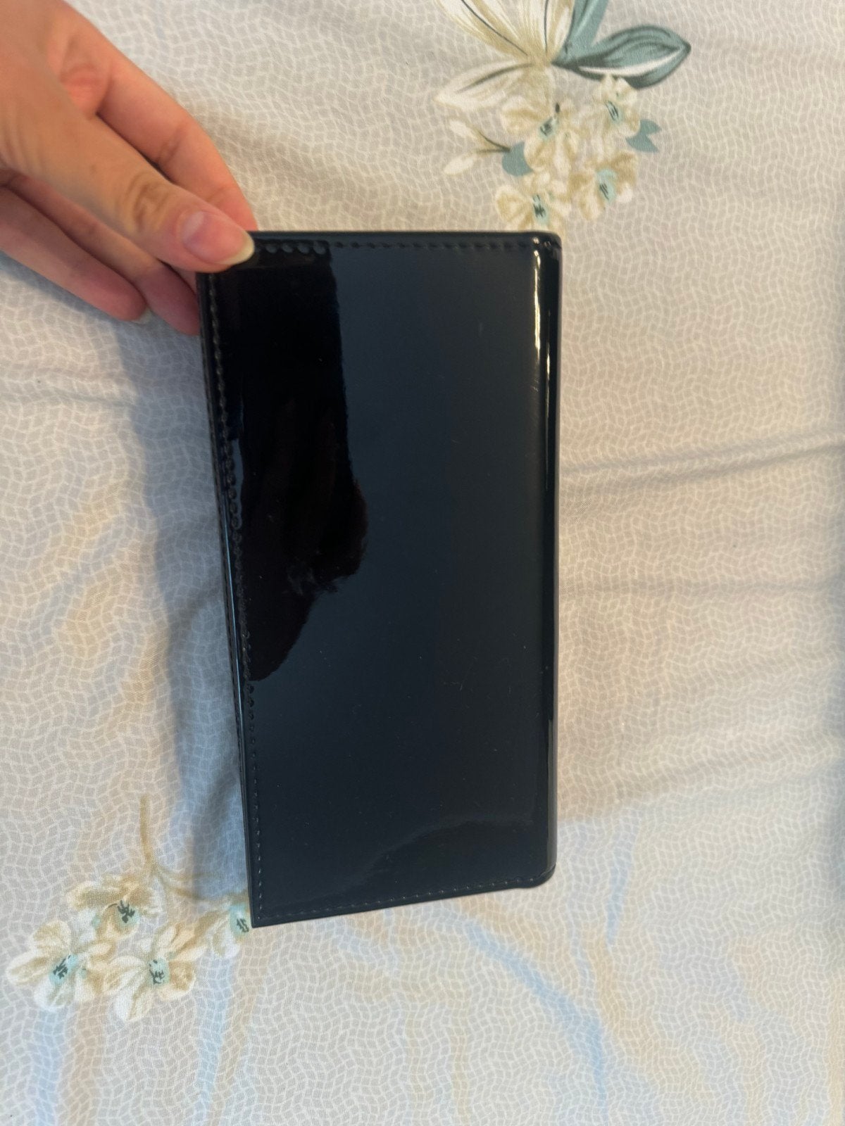 Zwarte lak clutch, Sieraden, Tassen en Uiterlijk, Ophalen of Verzenden, Gebruikt, Zwart, Avondtasje