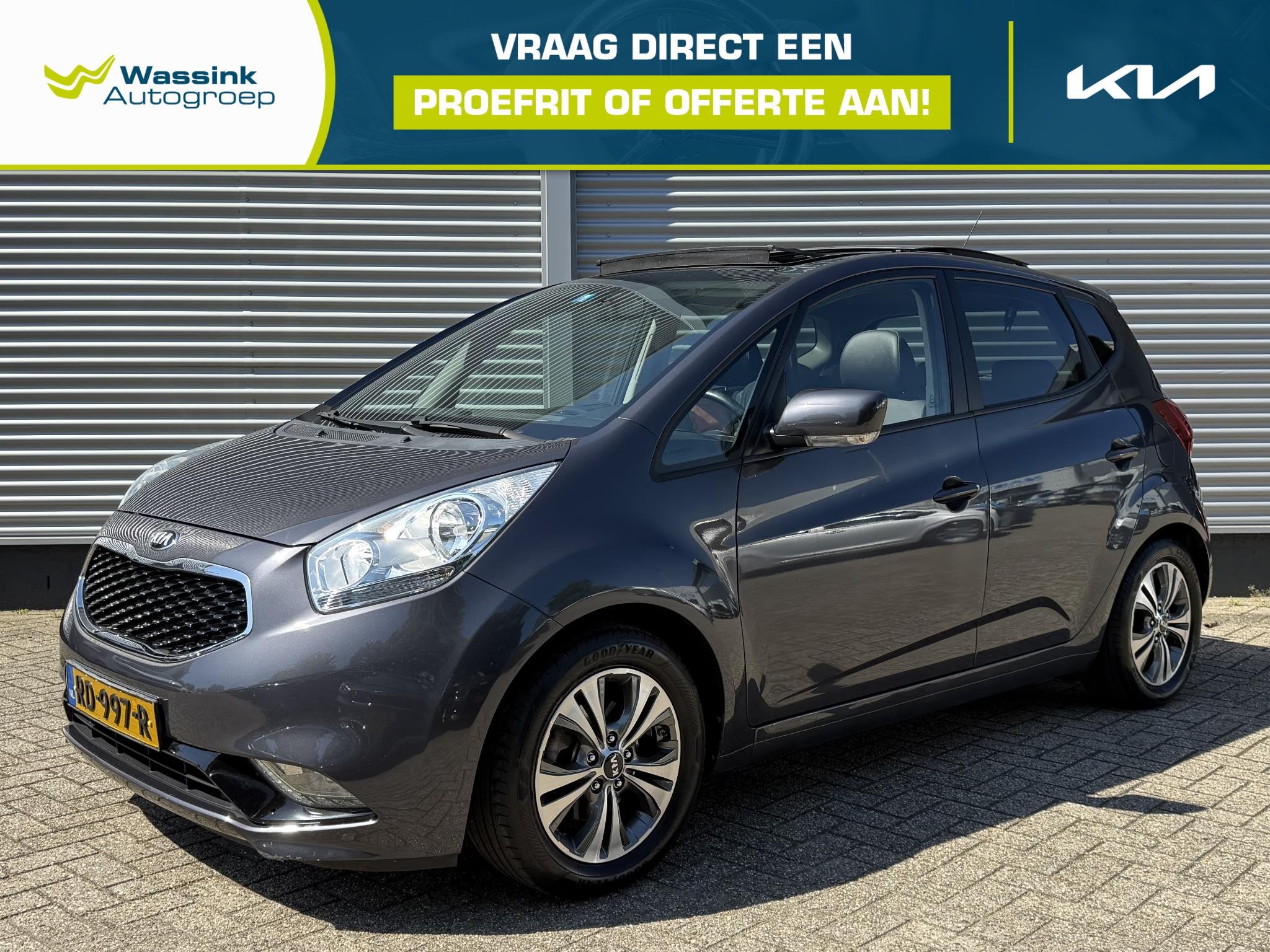 Kia Venga 1.4 CVVT First Edition | Schuif/Kanteldak | Climat, Auto's, Voorwielaandrijving, Euro 5, Gebruikt, Zwart