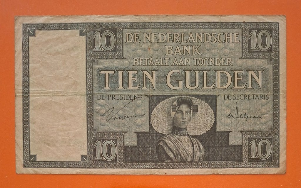 Bankbiljet 10 gulden 1931 Zeeuws Meisje, cat. PL35.c, Postzegels en Munten, Bankbiljetten | Nederland, Verzenden, 10 gulden