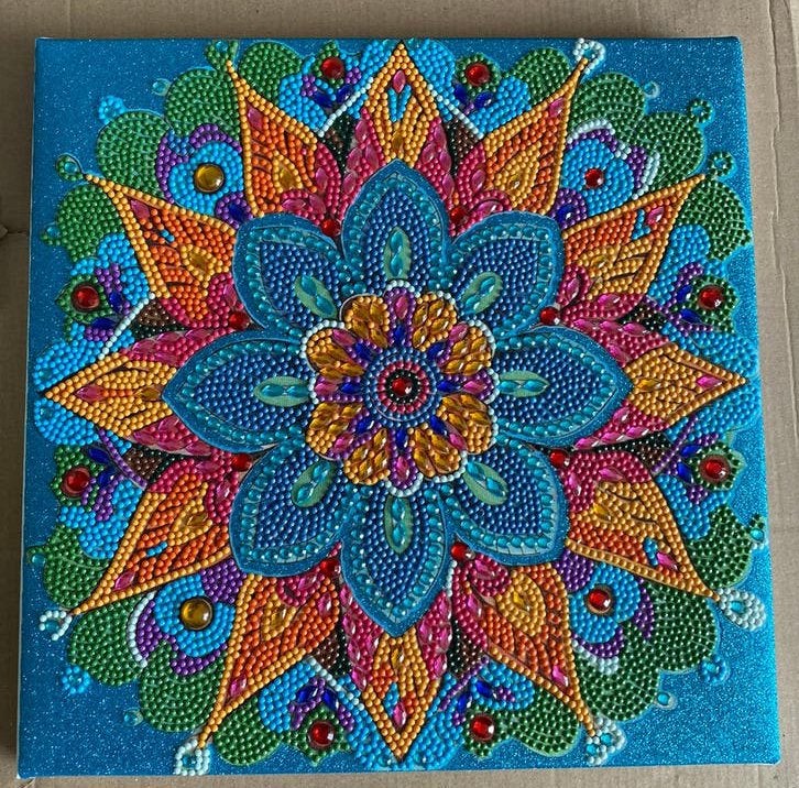 Diamond painting canvas klaar, Ophalen of Verzenden, Nieuw, Minder dan 50 cm, Schilderij