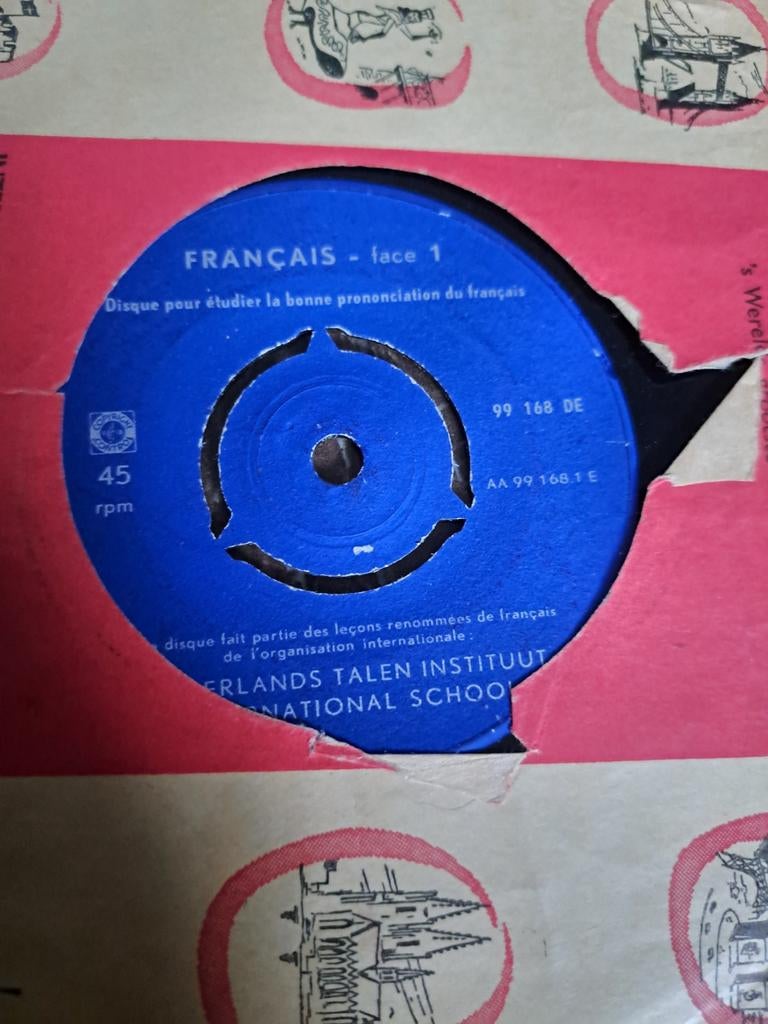 Frans lesplaat - Nederlands Talen Instituut, Ophalen of Verzenden, Gebruikt, 7 inch