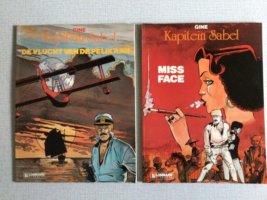 Gine - KAPITEIN SABEL - (deel 1 t/m 3) De Lombard, Meerdere stripboeken, Ophalen of Verzenden, Zo goed als nieuw