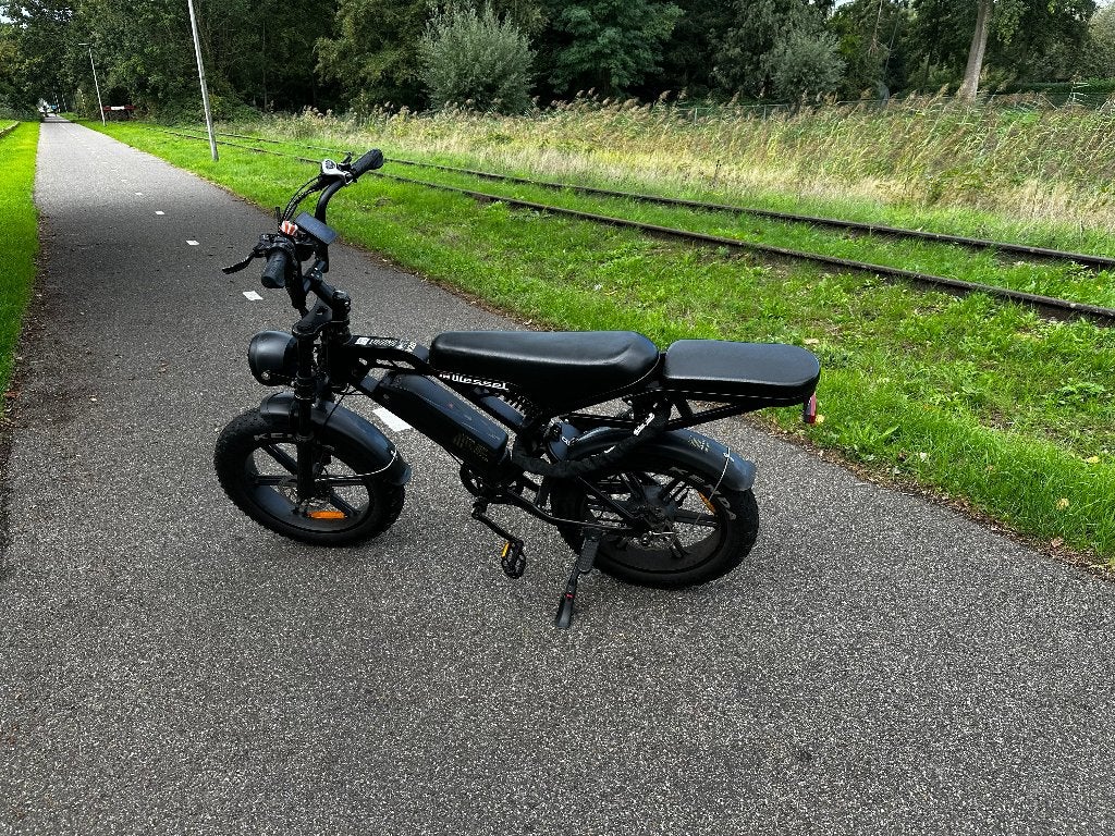 Ouxi V20 Fatbike Zwart - 2023 - Incl. accessoires, Gebruikt, 59 cm of meer, 50 km per accu of meer, Ophalen