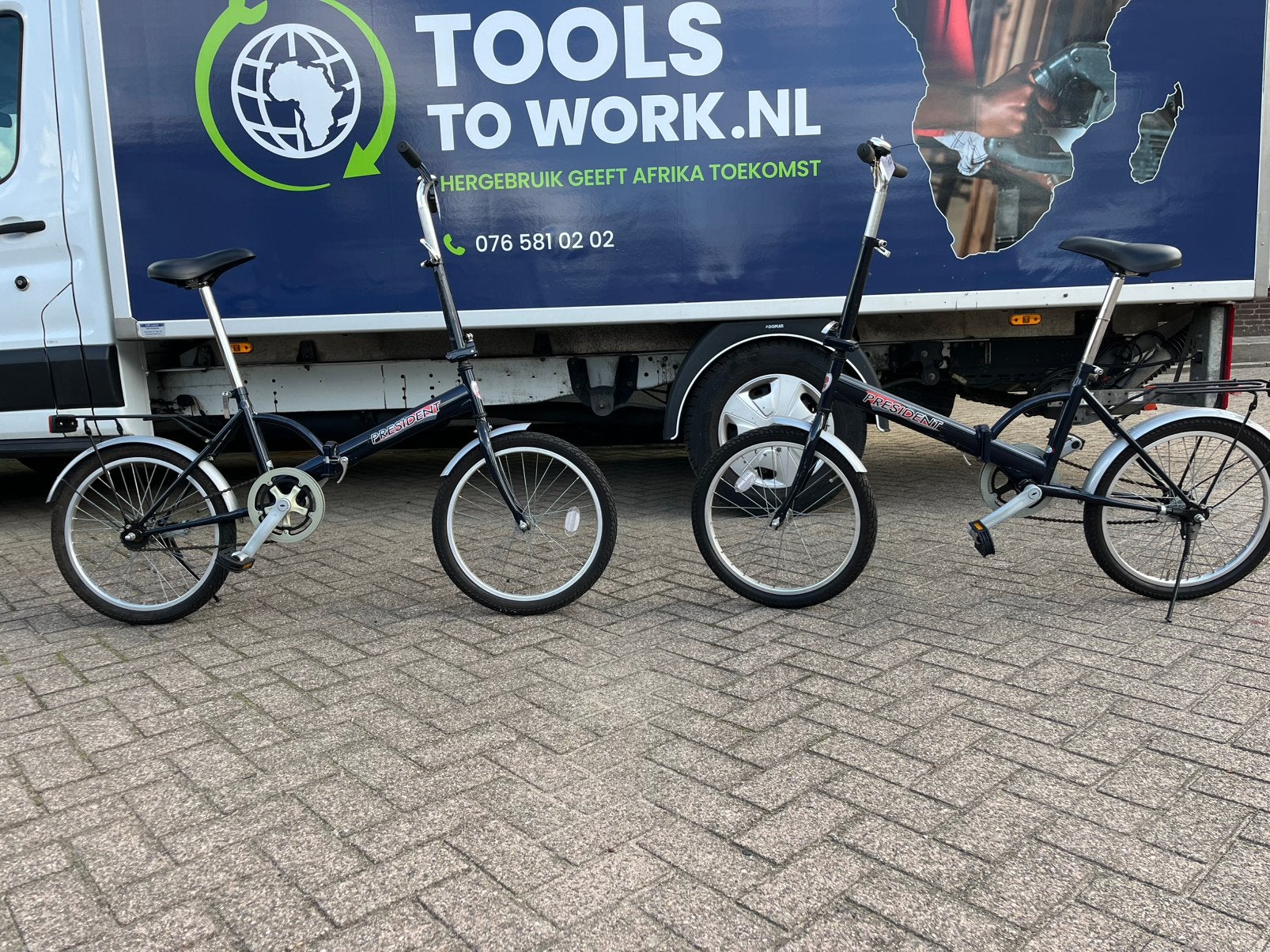 2 eenvoudige vouwfietsen Teteringen, Terugtraprem, Gebruikt, Versnellingen, Totaal opvouwbaar
