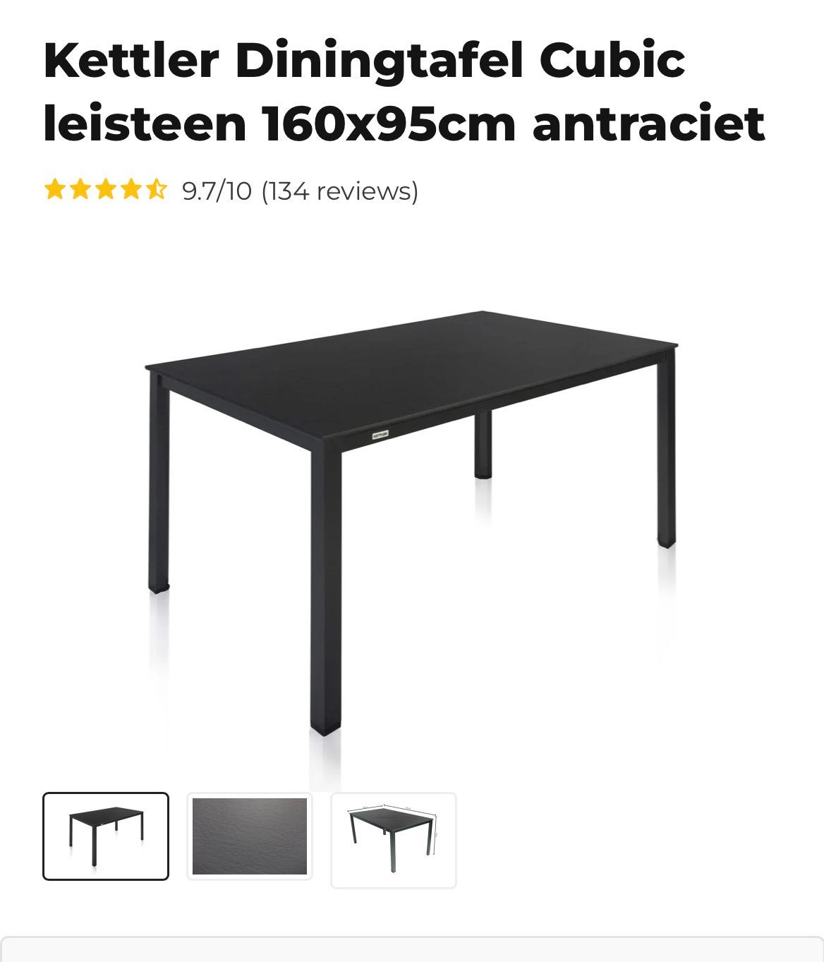 Tafel, Tuin en Terras, Ophalen of Verzenden, Gebruikt