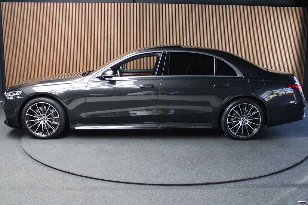 Mercedes-Benz S-Klasse 580 e Lang AMG Line Full options! BTW, Automaat, Achterwielaandrijving, Gebruikt, Zwart