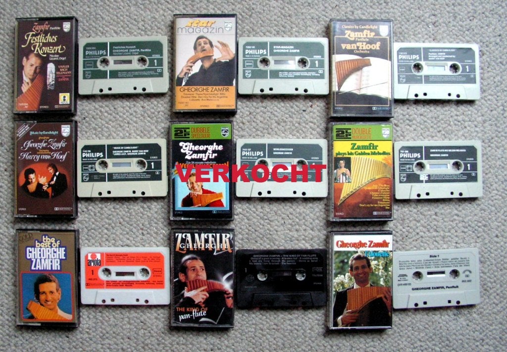Gheorghe Zamfir 8 cassettes €3 per stuk 8 voor €€16 ZGAN, 2 t/m 25 bandjes, Overige genres, Ophalen of Verzenden, Zo goed als nieuw