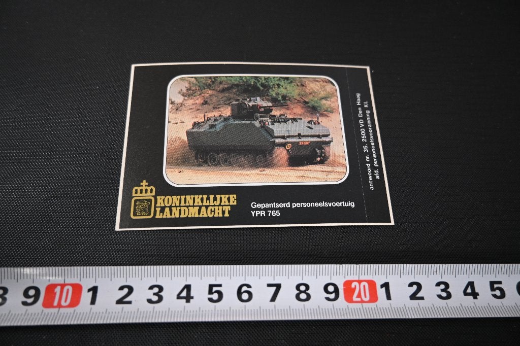 sticker Leger Koninklijke Landmacht YPR765  LL1865 *, Verzamelen, Stickers, Ophalen of Verzenden, Zo goed als nieuw
