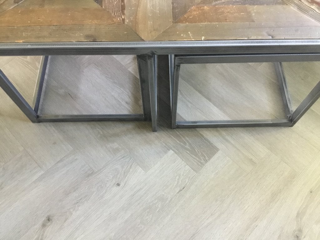 Salontafel, Huis en Inrichting, Ophalen, 100 tot 150 cm, Vierkant, 50 tot 100 cm