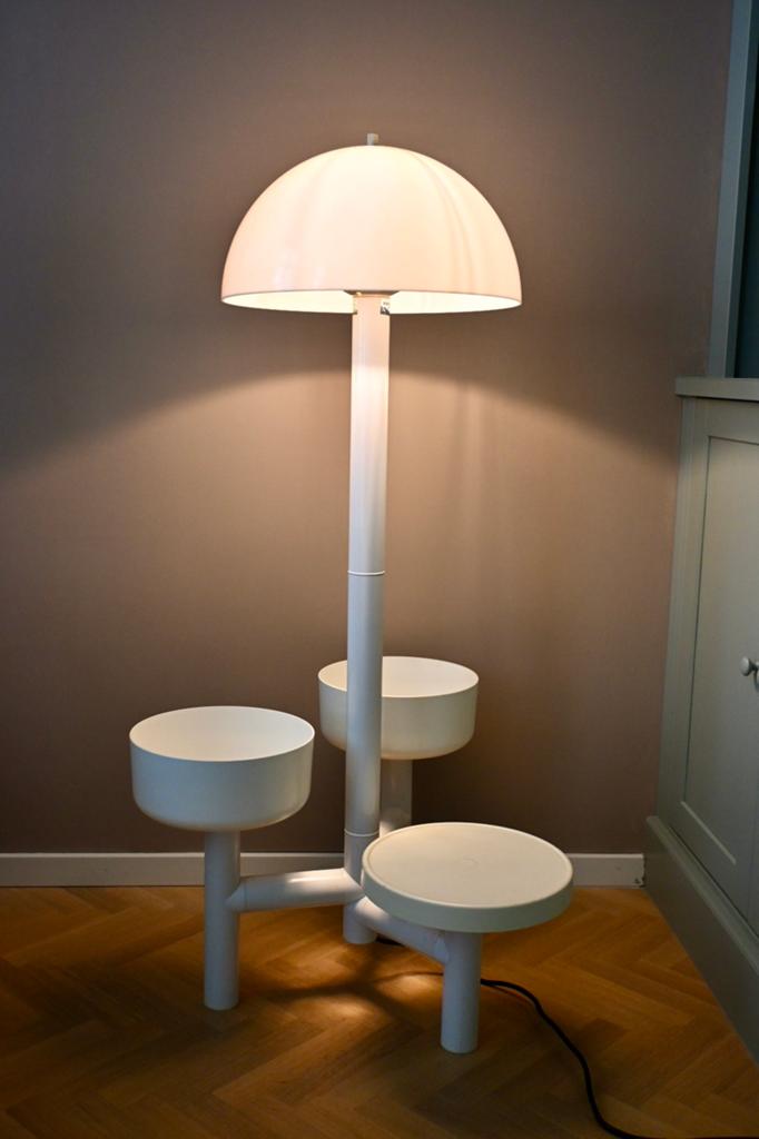 Vloerlamp Ypma BV ‘Chantal’ met plantenhouders space age 70s, Ophalen, Space age, Ypma BV, Ypma BV