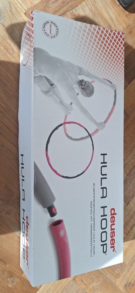 Deuser Weight hoop, Original Fitness Hoelahoep 1.5kg Ø 90 cm, Ophalen, Met gewicht, Nieuw, Fitness hoelahoep