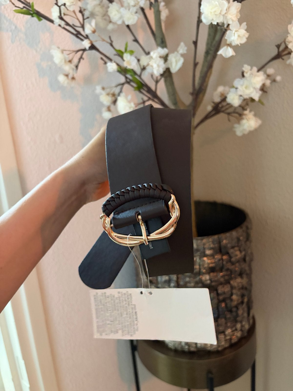 Zara riem 85 cm met gevlochten gesp, 80 tot 90 cm, Heupriem, Ophalen of Verzenden, Zo goed als nieuw