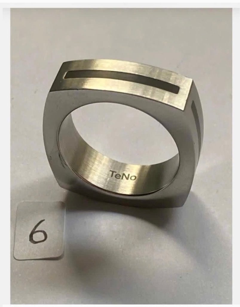 Korting: Nieuwe RVS ring SALE, maat 21, Sieraden, Tassen en Uiterlijk, Ringen, 20 of groter, IJzer of Staal, Nieuw, Ophalen of Verzenden