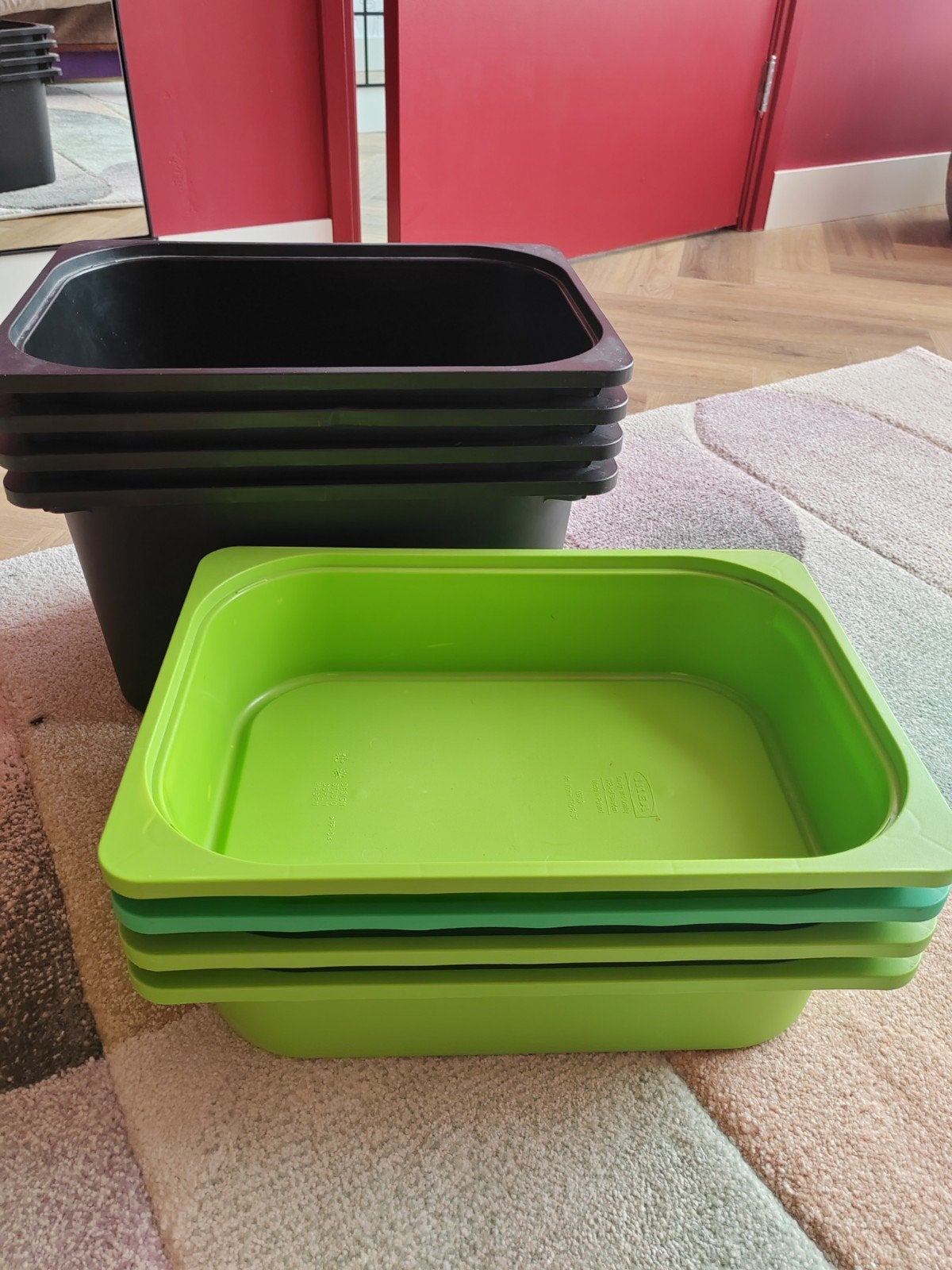 Ikea trofast opbergbox, Ophalen, Kunststof, Zwart, Overige merken