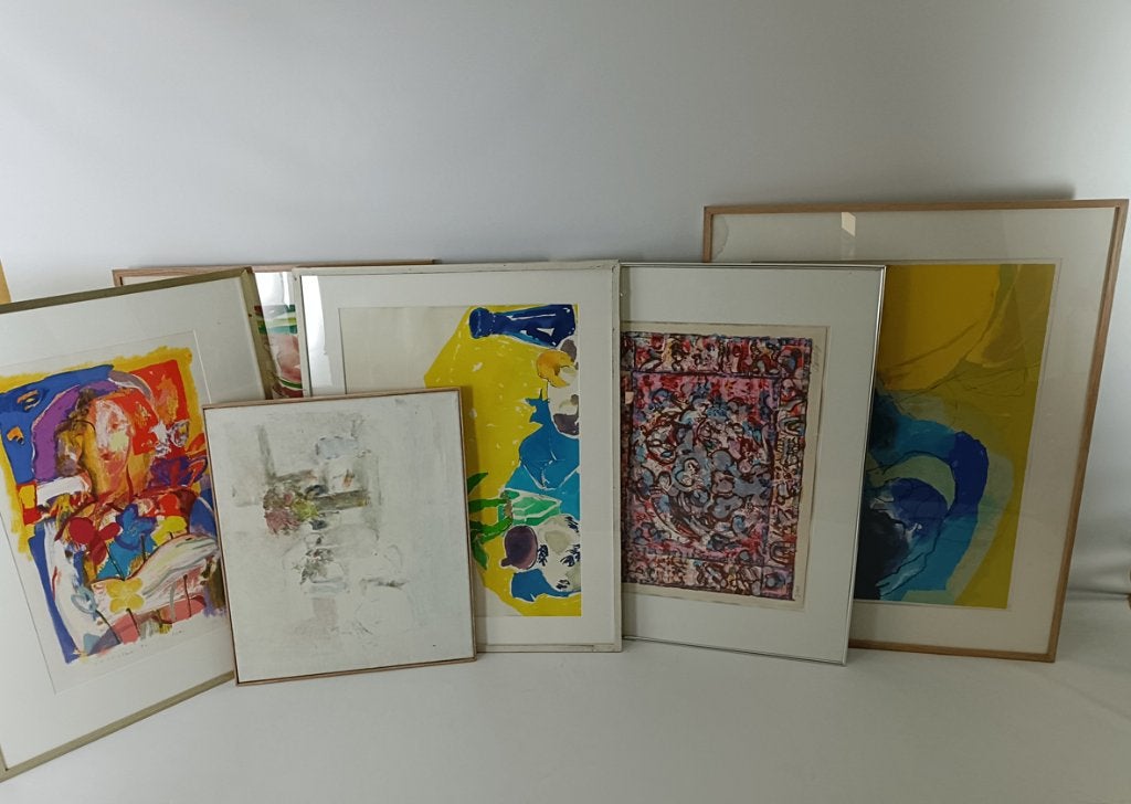 Collectie van zes grote kunstwerken, Ophalen