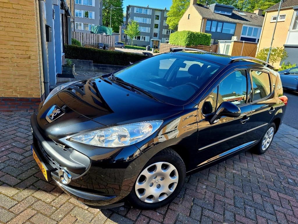 Peugeot 207 1.4 VTI 16V SW 2008 Zwart, Stof, Zwart, Zwart, Origineel Nederlands