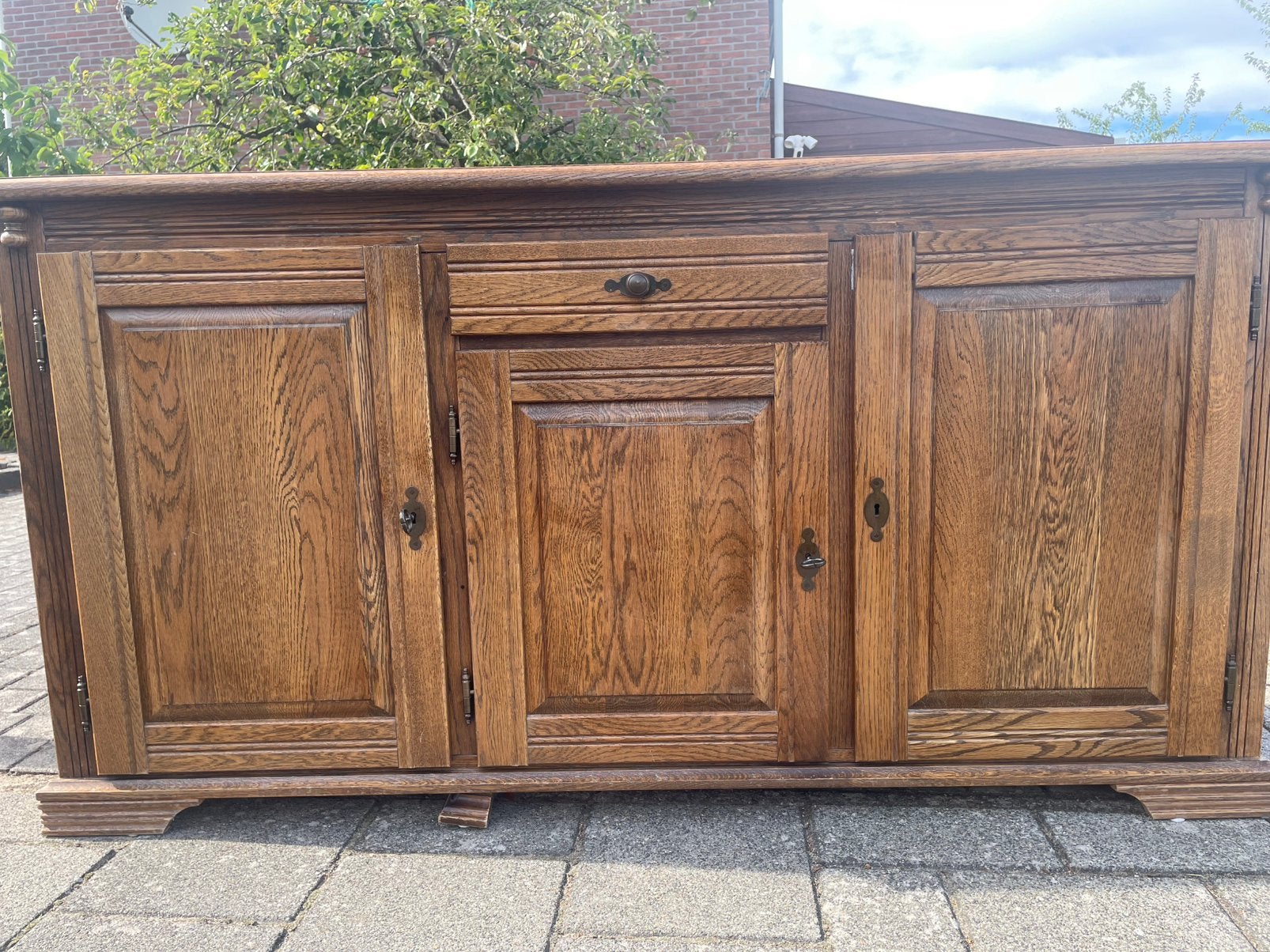 Houten dressoir vintage - gratis (ophalen in Dieren, GLD), Ophalen, Gebruikt, Eikenhout, Met deur(en)